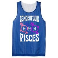 Genderfluid Pisces Genderfluid Pride Zodiac Horoscope Cool Gift Mesh Reversible Basketball Jersey Tank