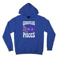 Genderfluid Pisces Genderfluid Pride Zodiac Horoscope Cool Gift Tall Hoodie