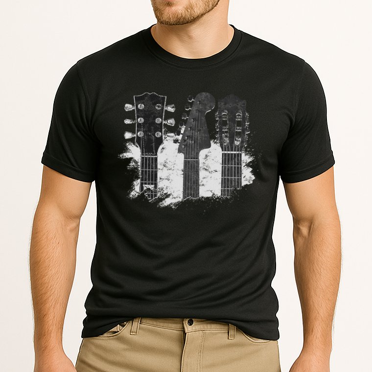 Guitar Player Gifts Rock N Roll Musician Festival Music Cooling Performance Crew T-Shirt