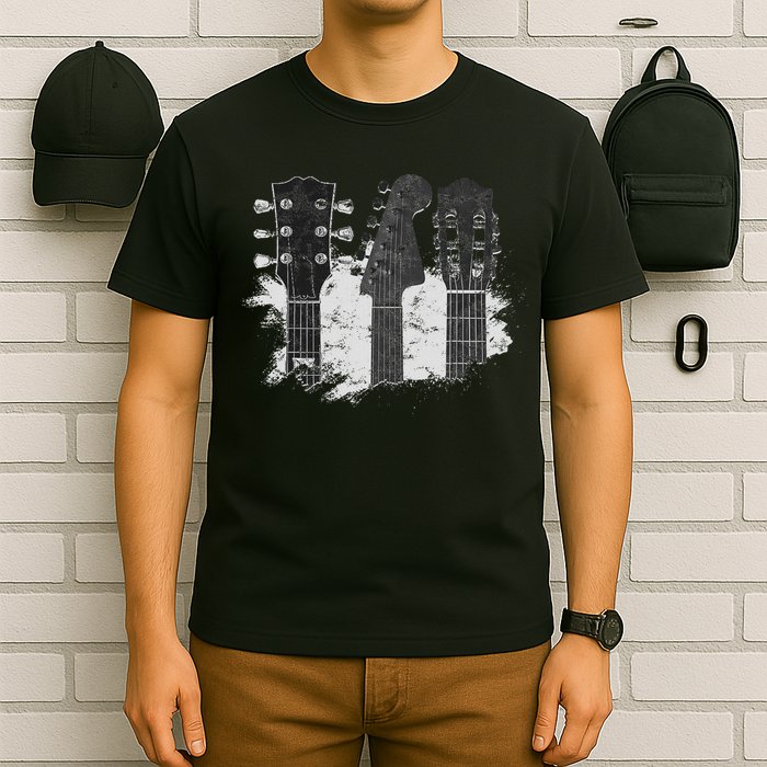 Guitar Player Gifts Rock N Roll Musician Festival Music T-Shirt
