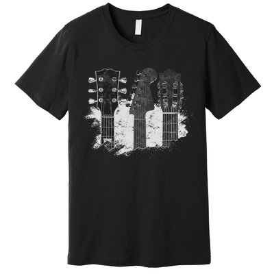 Guitar Player Gifts Rock N Roll Musician Festival Music Premium T-Shirt