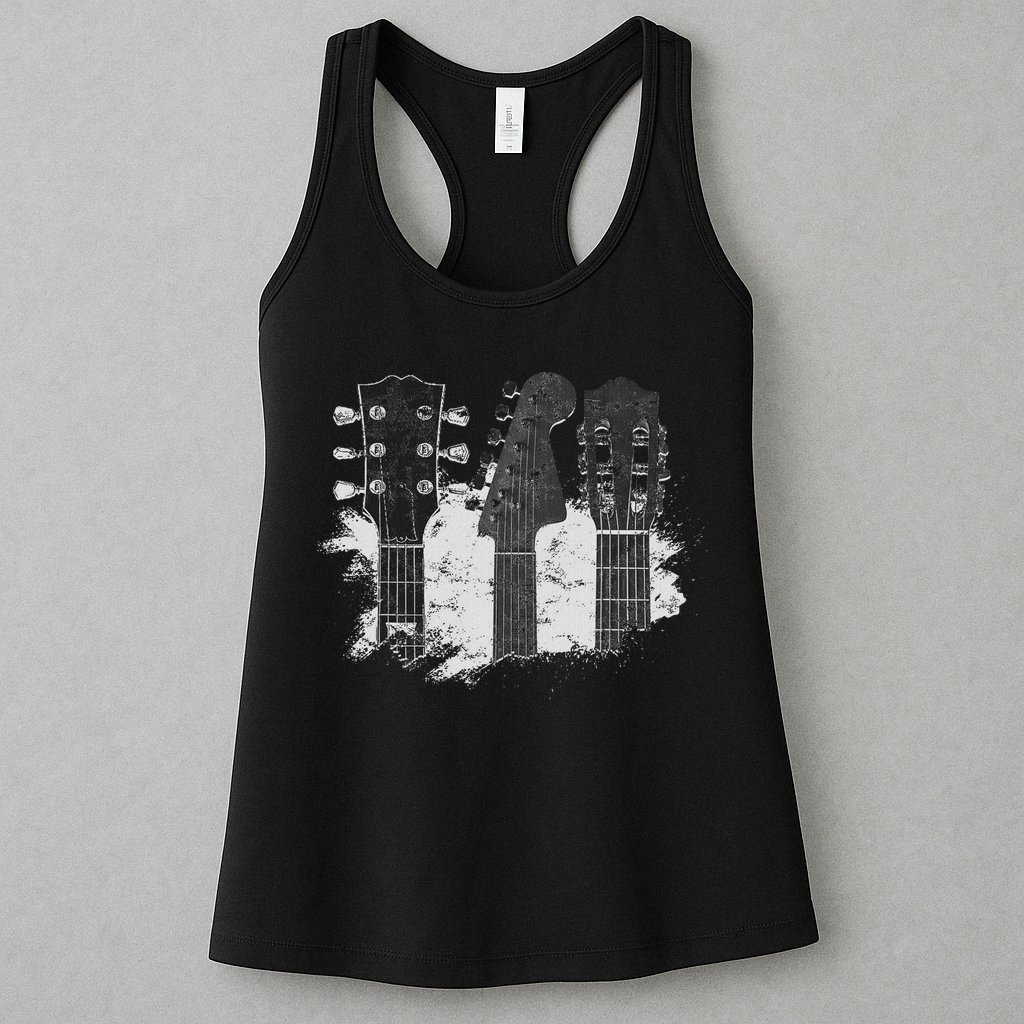 Guitar Player Gifts Rock N Roll Musician Festival Music Womens Tank Top