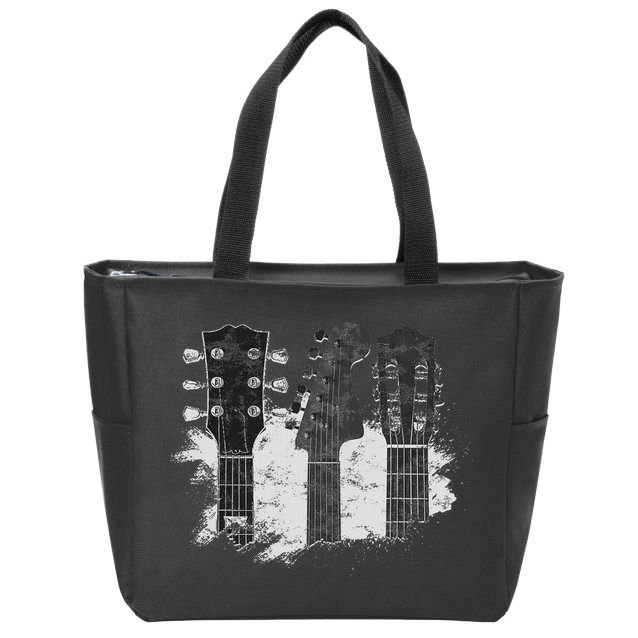 Guitar Player Gifts Rock N Roll Musician Festival Music Zip Tote Bag