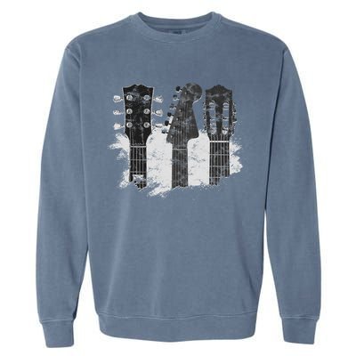 Guitar Player Gifts Rock N Roll Musician Festival Music Garment-Dyed Sweatshirt