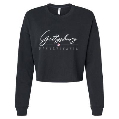 Gettysburg Pa Cropped Pullover Crew