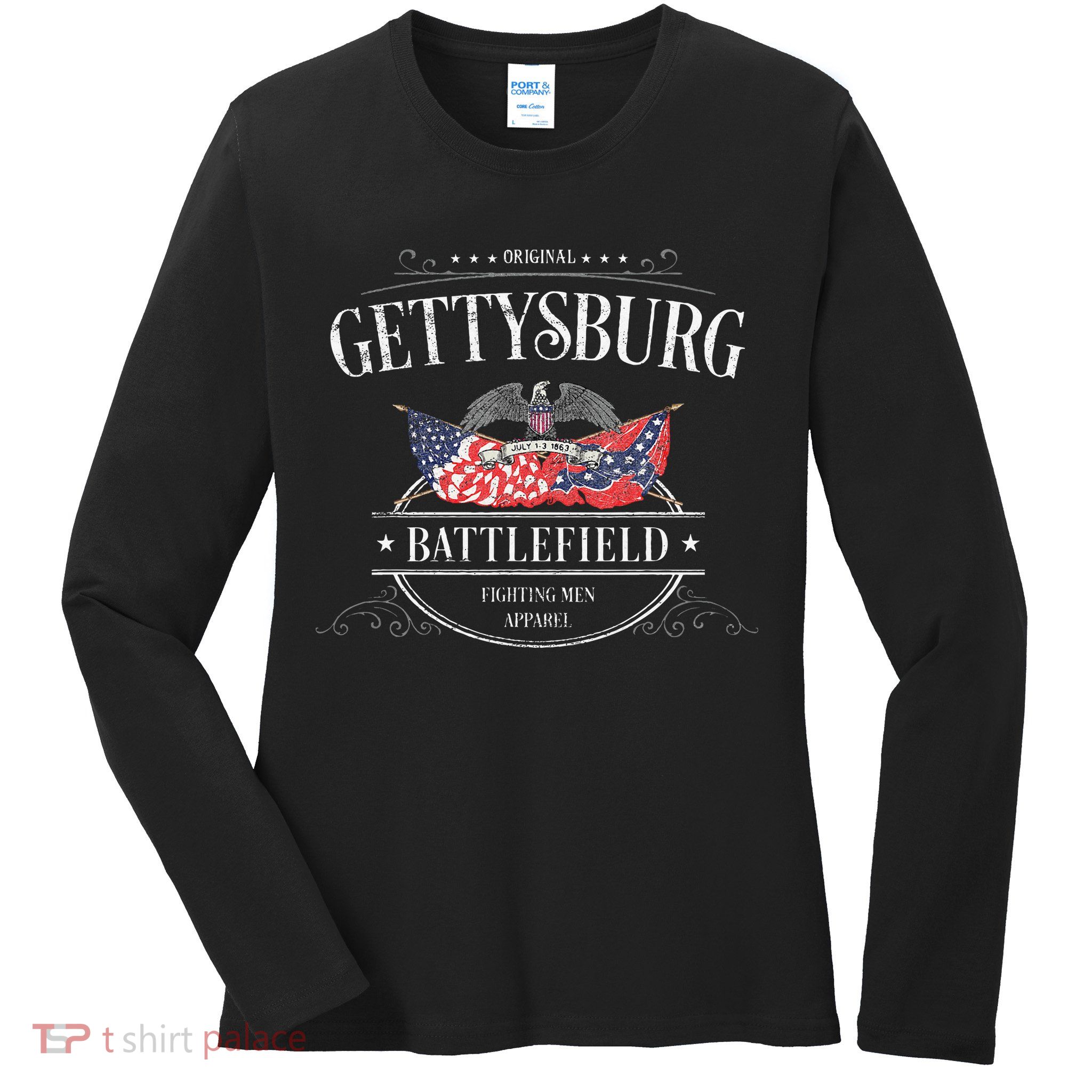 Gettysburg Pennsylvania Ladies Long Sleeve Shirt