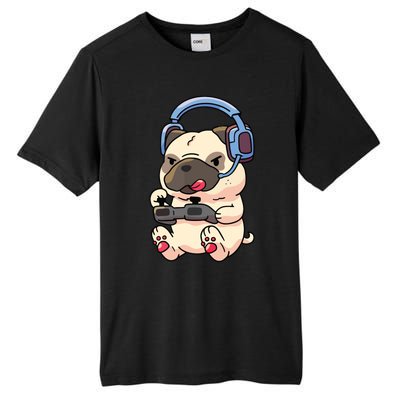 Gamer Pug Gaming Pugs Video Game Gift Tall Fusion ChromaSoft Performance T-Shirt