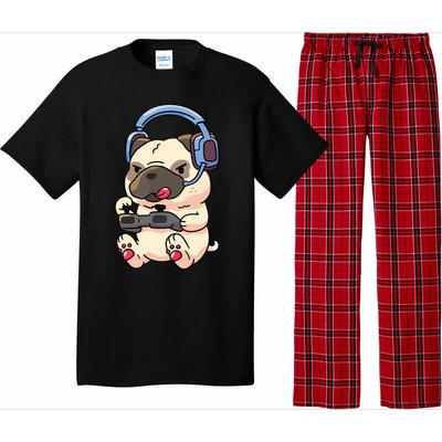 Gamer Pug Gaming Pugs Video Game Gift Pajama Set