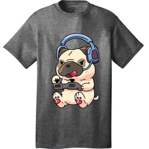 Gamer Pug Gaming Pugs Video Game Gift T-Shirt