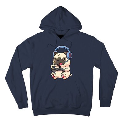 Gamer Pug Gaming Pugs Video Game Gift Hoodie