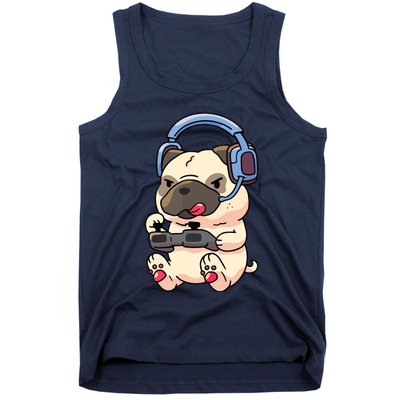 Gamer Pug Gaming Pugs Video Game Gift Tank Top