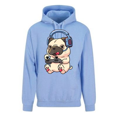 Gamer Pug Gaming Pugs Video Game Gift Unisex Surf Hoodie