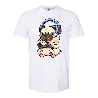 Gamer Pug Gaming Pugs Video Game Gift Softstyle CVC T-Shirt