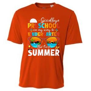 Goodbye Preschool Graduation To Kindergarten Hello Summer Cooling Performance Crew T-Shirt