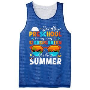 Goodbye Preschool Graduation To Kindergarten Hello Summer Mesh Reversible Basketball Jersey Tank