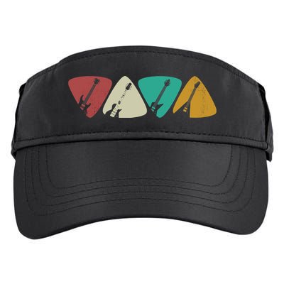 Guitar Pick Gift For Guitarist Retro Vintage Adult Drive Performance Visor