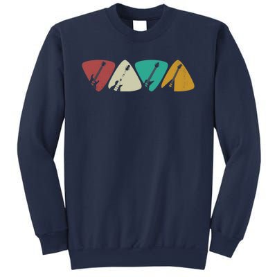 Guitar Pick Gift For Guitarist Retro Vintage Sweatshirt