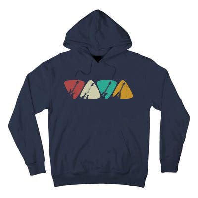 Guitar Pick Gift For Guitarist Retro Vintage Tall Hoodie