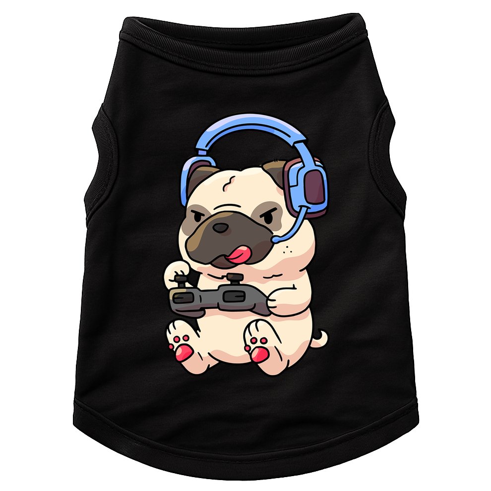 Gamer Pug Gaming Pugs Video Game Gift Doggie Tank
