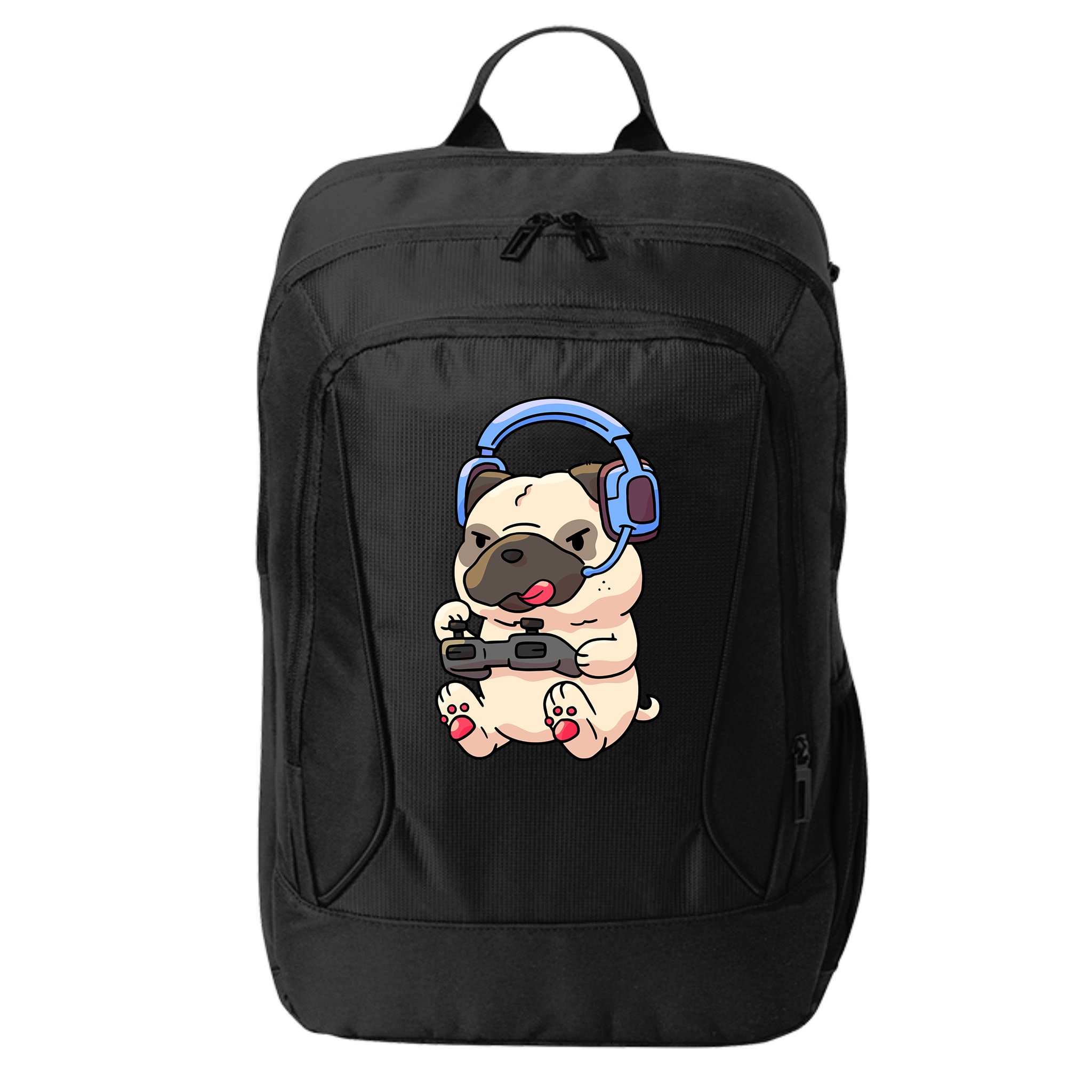 Gamer Pug Gaming Pugs Video Game Gift City Backpack