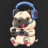 Gamer Pug Gaming Pugs Video Game Gift 11oz C Handle Ceramic Mug