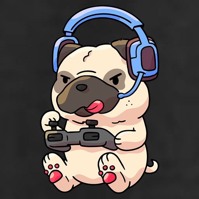 Gamer Pug Gaming Pugs Video Game Gift 11oz C Handle Ceramic Mug