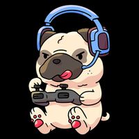 Gamer Pug Gaming Pugs Video Game Gift Drawstring Bag