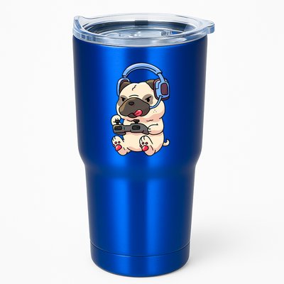 Gamer Pug Gaming Pugs Video Game Gift Tumbler