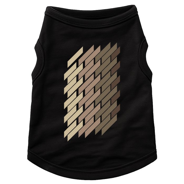 Geometric Pattern Geometry Abstract Vintage Trapezoid Modern Doggie Tank