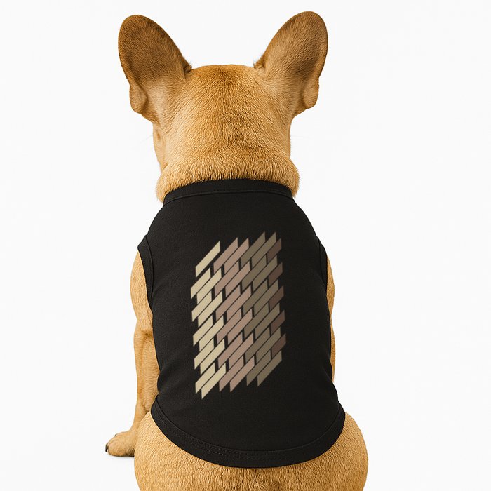 Geometric Pattern Geometry Abstract Vintage Trapezoid Modern Doggie Tank
