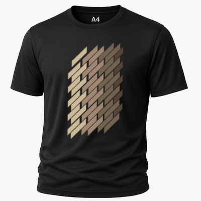 Geometric Pattern Geometry Abstract Vintage Trapezoid Modern Performance Shirt