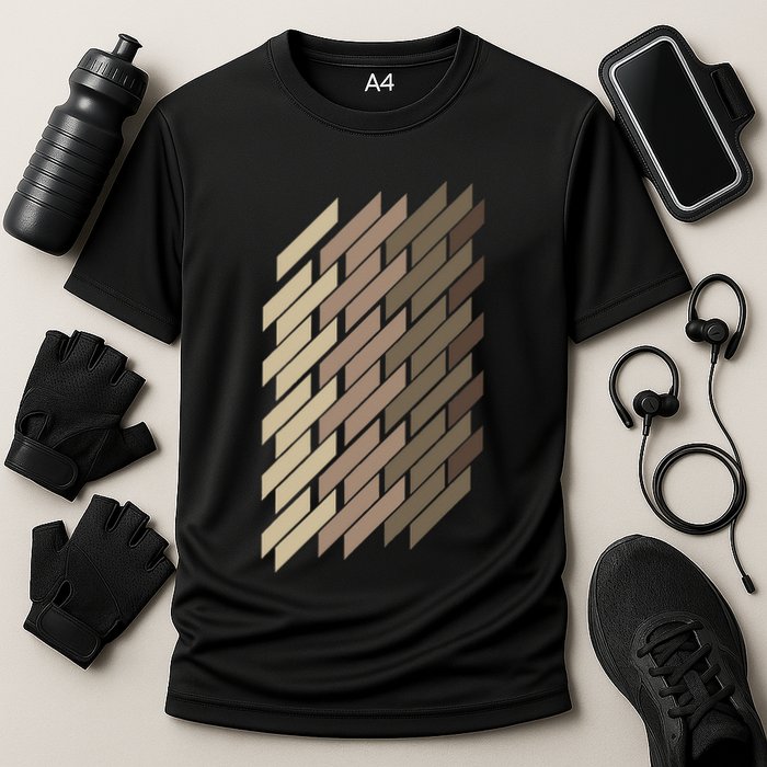 Geometric Pattern Geometry Abstract Vintage Trapezoid Modern Performance Shirt