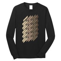 Geometric Pattern Geometry Abstract Vintage Trapezoid Modern Long Sleeve Shirt