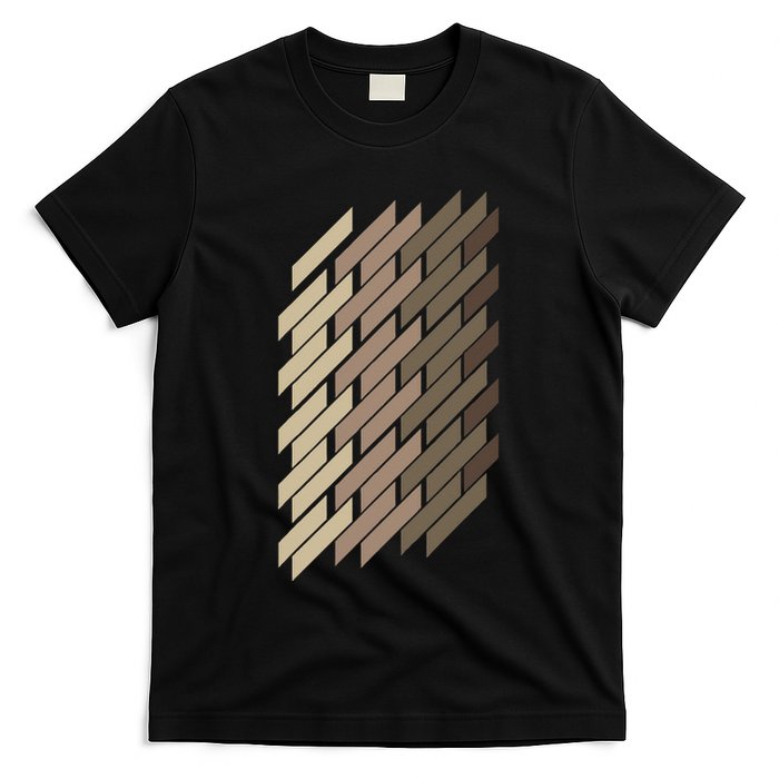 Geometric Pattern Geometry Abstract Vintage Trapezoid Modern T-Shirt