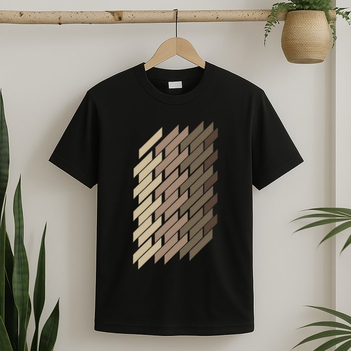 Geometric Pattern Geometry Abstract Vintage Trapezoid Modern T-Shirt
