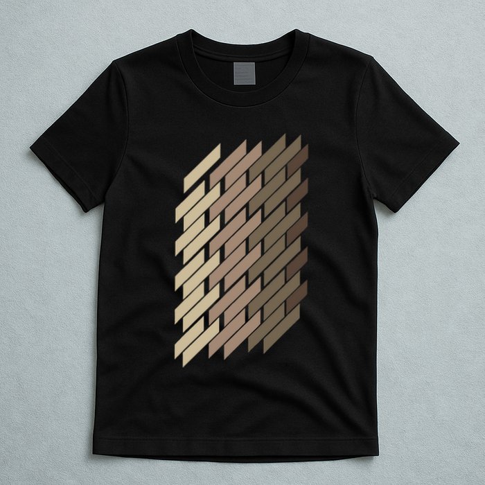 Geometric Pattern Geometry Abstract Vintage Trapezoid Modern T-Shirt