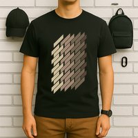 Geometric Pattern Geometry Abstract Vintage Trapezoid Modern T-Shirt