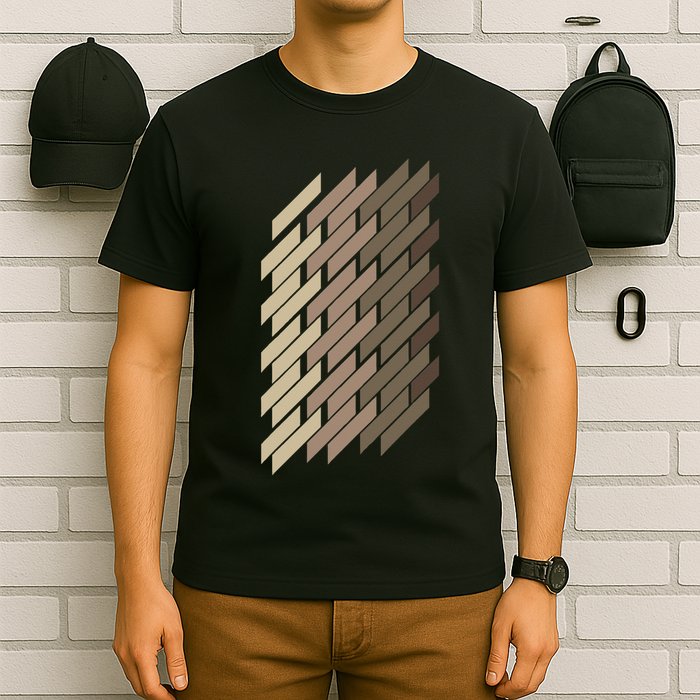 Geometric Pattern Geometry Abstract Vintage Trapezoid Modern T-Shirt