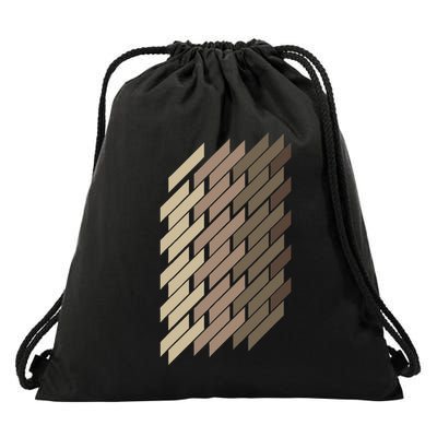 Geometric Pattern Geometry Abstract Vintage Trapezoid Modern Drawstring Bag