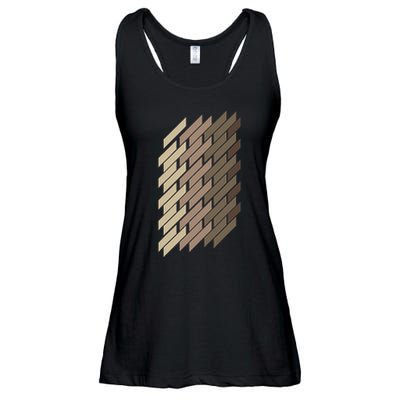 Geometric Pattern Geometry Abstract Vintage Trapezoid Modern Ladies Essential Flowy Tank