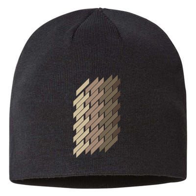 Geometric Pattern Geometry Abstract Vintage Trapezoid Modern Sustainable Beanie