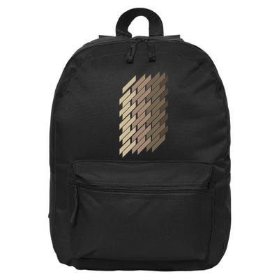 Geometric Pattern Geometry Abstract Vintage Trapezoid Modern 16 in Basic Backpack