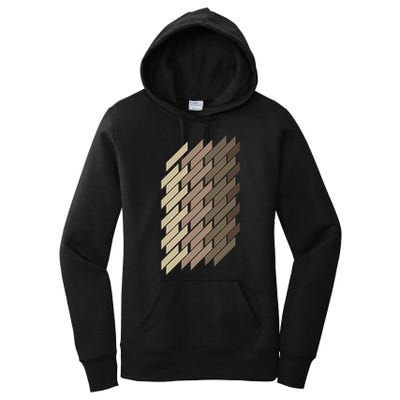 Geometric Pattern Geometry Abstract Vintage Trapezoid Modern Women's Pullover Hoodie