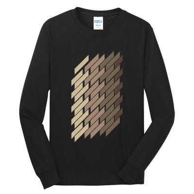 Geometric Pattern Geometry Abstract Vintage Trapezoid Modern Tall Long Sleeve T-Shirt