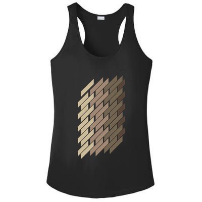 Geometric Pattern Geometry Abstract Vintage Trapezoid Modern Ladies PosiCharge Competitor Racerback Tank