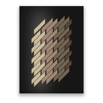 Geometric Pattern Geometry Abstract Vintage Trapezoid Modern Poster
