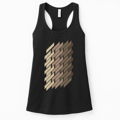 Geometric Pattern Geometry Abstract Vintage Trapezoid Modern Womens Tank Top