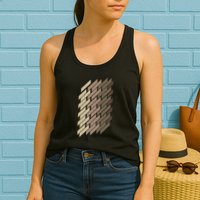 Geometric Pattern Geometry Abstract Vintage Trapezoid Modern Womens Tank Top