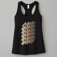 Geometric Pattern Geometry Abstract Vintage Trapezoid Modern Womens Tank Top