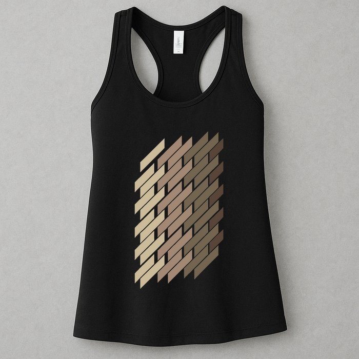 Geometric Pattern Geometry Abstract Vintage Trapezoid Modern Womens Tank Top